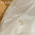 Special Interest Light Luxury Design Moon Pendant Necklace for Women Summer Simple All-Match Ins High Sense Clavicle Chain Jewelry Wholesale