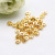 100 Pcs/pack 14K Gold-Plated Color Retention Golden Balls Handmade DIY Bracelet Necklace Separate/Loose Beads Decorations Material Accessories