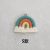 New Accessories Pendant Discount Wholesale DIY Handmade Keychain Earrings Clothing Bag Cotton Braided Small Rainbow