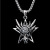 Cross-Border Hot Domineering Dragon Head Diamond Titanium Steel Stainless Steel Necklace Foreign Trade Vintage Men's Sweater Chain Wholesale