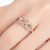 Fashion Infinite Love Ring Micro Inlaid Cross Ring for Women Wedding CZ Crystal Ring Rose Gold Anil