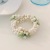 and Summer Comely Pearl Bracelet Flower Hairband Bun Cute Dual-Purpose Hair Rope High Ponytail Bow Hair Accessories