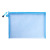 A4a5 Transparent Nylon Mesh File Bag Zipper Test Paper Information Bag Buggy Bag Office Student Pencil Case Subject Bag