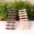 Micro Landscape Ornaments round Wood Small Fence Succulent Plant Landscaping Decorations Wooden Craftwork Accessories