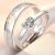 Korean Simple Couple Rings Simulation Diamond Ring Open Zircon Classic Ring Couple Open Rings for Couples Couple Rings