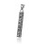 National Style Vintage Six Word Mantra Man's Stainless Steel Necklace Long Shape Square Column Ornament Wholesale