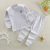 2022 New Children's Colored Cotton Underwear Set Boys and Girls Solid Color Pajamas Middle and Big Children Turtleneck Undershirt Long Johns