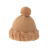 Autumn and Winter Hat Women's Sweet Wool Earflaps Lei Feng Hat Double-Layer Thickened Inner Warm Fur Ball Cashmere Knitted Cap