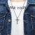 New European and American Personalized Retro Easter Cross Titanium Steel Men's Necklace Sweater Accessories Hip Hop Sweater Chain