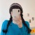 Winter Retro Plaid & Floral Print Headband Corduroy Headband French Sweet Girl's Hair Hoop Mori Style Hair Accessories
