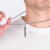 National Style Vintage Six Word Mantra Man's Stainless Steel Necklace Long Shape Square Column Ornament Wholesale
