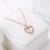 European and American Style Simple Rhinestone Necklace 26 English Letters Love Heart Clavicle Chain Summer Hot Selling Ladies Necklace