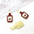 Alloy Dripping Oil Red Wine Bottle Red Wine Glass Coconut Tree Small Pendant Earrings Necklace Creative DIY Ornament Accessory Material Package