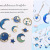 DIY Korean Jewelry Accessories Dripping Alloy Small Pendant Bracelet Pendant Shining Moon XINGX Earth Instrument