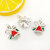 1 Christmas Tree Snowflake Bell DIY Alloy Accessories Bracelet Necklace Key Ring Small Pendant Drop Oil Small Pendant