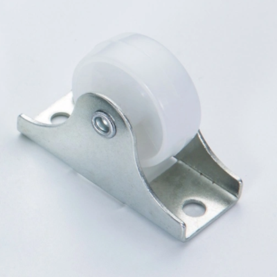 Factory Direct Sales 1-Inch Anti-Friction White Pp Casters Flat Directional Wheel Push Wheel Furniture Casters 