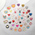 50 Oil Dripping Heart Heart Shaped Pendant DIY Ornament Accessories Oil Dripping Alloy Key Ring Pendant Necklace Pendant