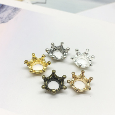 Japanese And Korean Three-Dimensional Crown Pendant Zakka Factory Direct Sales DIY Ornament Accessories Cross-Border Supply Handmade All-Matching