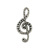 Factory Direct Sales Alloy Ornament Pendant DIY Bracelet Necklace Accessories Musical Instrument Music Symbol Retro Pendant