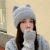 Autumn and Winter Cute Girl Woolen Cap Internet Celebrity Fried Street Hat Cat Ear Earflaps Warm Knitted Hat Baotou Confinement Cap