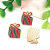 1 New Christmas Dripping Ornament Santa Claus Pendant Christmas Tree DIY Earrings Pendant Alloy Accessories