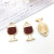 Alloy Dripping Oil Red Wine Bottle Red Wine Glass Coconut Tree Small Pendant Earrings Necklace Creative DIY Ornament Accessory Material Package