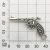 DIY Vintage Alloy Decoration Accessories Antique Silver Replica Gun Weapon Bullet Necklace Bracelet Pendant Factory Direct Sales