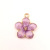 Factory Wholesale K Gold Drop Oil Alloy Small Pendant Earrings Bracelet Bookmark Small Pendant Drop Oil Cherry Blossom Flower