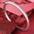 Ancient Heritage Silver Bracelet Women's Sterling Silver Handmade Glossy Solid Closed Simple Argent Pur Ins Cold Style