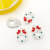 1 Christmas Tree Snowflake Bell DIY Alloy Accessories Bracelet Necklace Key Ring Small Pendant Drop Oil Small Pendant