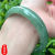 Jade Bracelet Women's Real Light Green Dark Green Emerald Women's Jade Bracelet Genuine Wangfu Certificate Gift Box