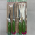 2Pc Fruit Knife Set Stainless Steel Color Handle Tooth Mouth Kitchen Knife Gadget Blister Packaging Mixed Color