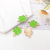 Korean Style Clover Tail Oil Dripping Alloy DIY Ornament Accessories Rubber Band Earrings Keychain Hanging Piece Pendant