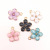 Factory Wholesale K Gold Drop Oil Alloy Small Pendant Earrings Bracelet Bookmark Small Pendant Drop Oil Cherry Blossom Flower