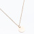 European and American Simple Small round Slice Slim Chain Temperament Clavicle Chain Simple Necklace All-Match Necklace Accessories Wholesale