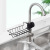 Black Racks Hanging on a Faucet Stainless Steel Storage Rack Storage Rag Dishpan Pool Spong Mop Drain Rack