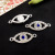 1 Devil's Eye Double Hole Spot Drill Anchor Palm Tree Heart Bracelet Bracelet Necklace Pendant Cross-Border Hot Selling