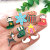 1 New Christmas Dripping Ornament Santa Claus Pendant Christmas Tree DIY Earrings Pendant Alloy Accessories