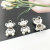 1 PCs Alloy Decoration Accessories Antique Silver 3D Cute Bear Pendant DIY Earrings Mobile Phone Charm Small Pendant Wholesale