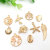 Mixed 100 Types KC Gold Alloy Pendant Pendant Accessories Bracelet Necklace Handmade DIY Ornament Accessory Material Package