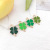 Korean Style Clover Tail Oil Dripping Alloy DIY Ornament Accessories Rubber Band Earrings Keychain Hanging Piece Pendant