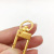 DIY Ornament Hardware Accessories High-End Hanging Plated Rotating Door Latch Bag Buckle Universal Buckle Three Points Small Hanging Buckle Keychain