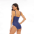 Amazon Cross-Border New One-Piece Swimsuit Women's Sexy Print Sling Conservative Swimwear Triangle One-Piece Swimsuit