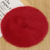 Rabbit Fur Flat Beret Women's Fashionable Solid Color Soft Girl Plush Knitted Painter Cap Autumn and Winter Daily Velvet Beret