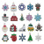 1 White K Drop Oil Alloy Decorations Accessories Santa Claus Christmas Tree Creative DIY Earrings Pendant Small Pendant