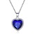 Cross-Border Hot Sale Ornament Titanic Crystal Gem Love Necklace Temperament Classic Ocean Heart Necklace