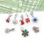 1 PCs Spot Drill Drop Oil Christmas Pendant Accessories Snowflake Christmas Stockings House Pendant Creative DIY Bracelet Necklace Ornament