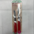 2Pc Fruit Knife Set Stainless Steel Color Handle Tooth Mouth Kitchen Knife Gadget Blister Packaging Mixed Color