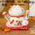 Ceramic money jar ceramic waving hand cat solar energy waving hand cat