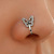 Cross-Border Fashion Personality U-Shaped Fake Nose Ring Amazon Diamond Butterfly Nose Stud European and American Non-Piercing Nasal Splint Piercing Jewelry
